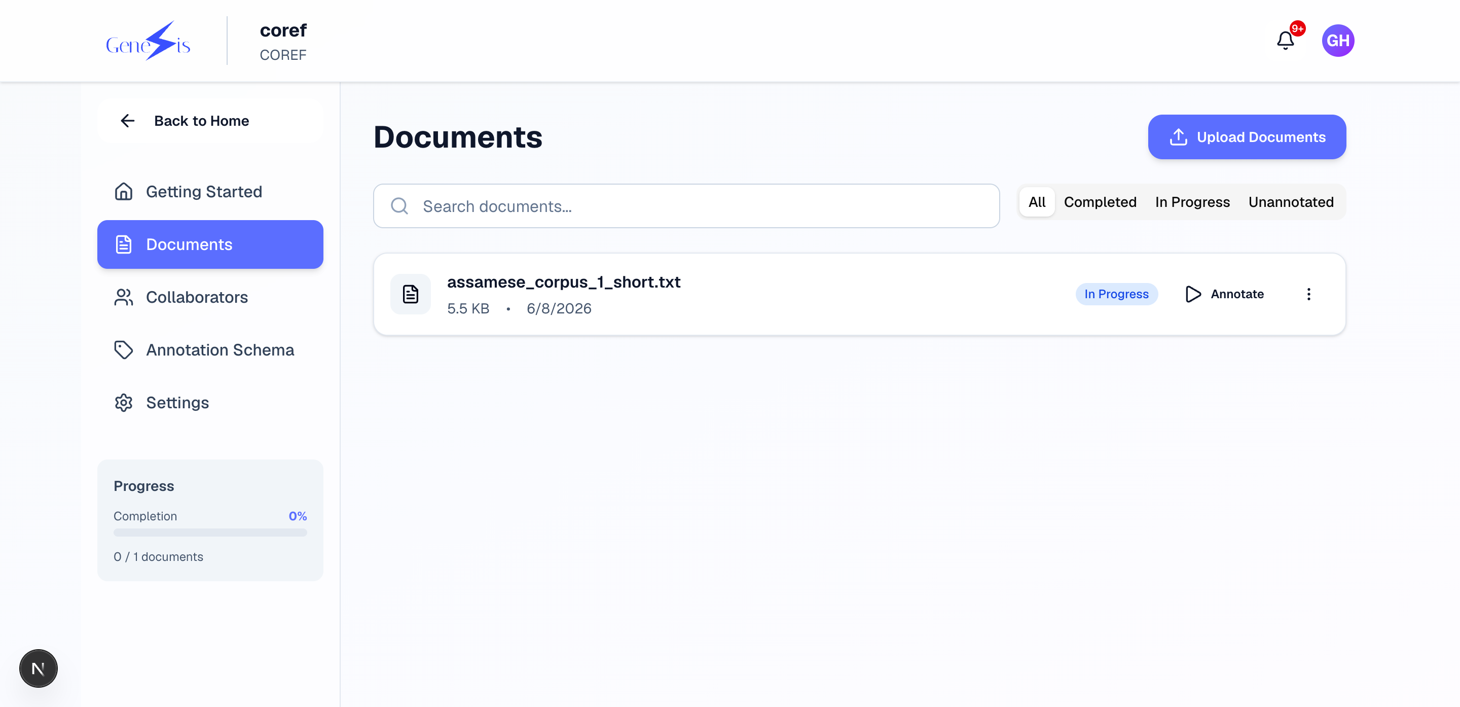 Import documents